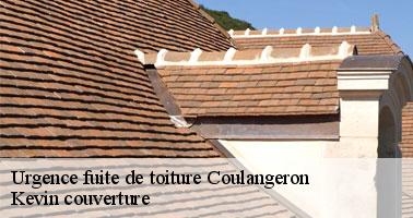 La pose de bâche de toit avec un couvreur professionnel à Coulangeron