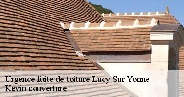 À qui peut-on confier les travaux d'urgence pour les fuites sur les toits des maisons à Lucy Sur Yonne ?