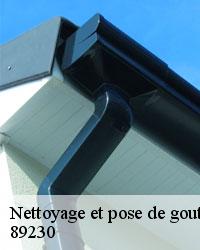 L'usage d'un tuyau pour le nettoyage des gouttières à Montigny La Resle