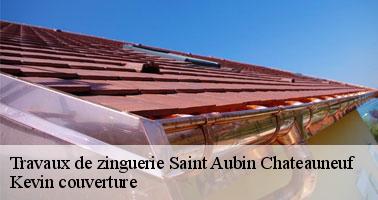 Les travaux d'installation des gouttières à Saint Aubin Chateauneuf